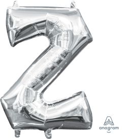 16" Silver Letter Z Balloon