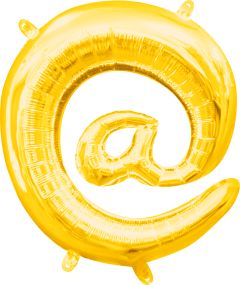 16" Gold Symbol @ At Balloon