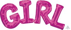 Phrase Girl PINK Balloon