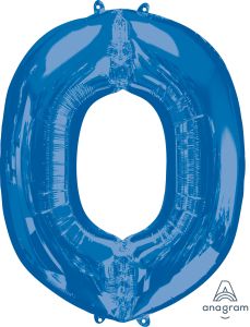 34" Blue Letter O Balloon