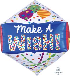 UltraShape Anglez Happy Birthday Make A Wish Balloon