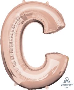 34" Rose Gold Letter C Balloon
