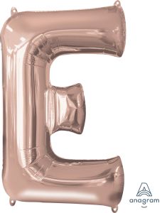34" Rose Gold Letter E Balloon