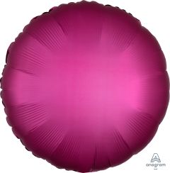 18" Satin Luxe Pomegranate Circle (non-packaged) Balloon