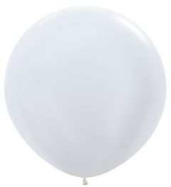 36" Satin White (2pcs) Sempertex Balloons