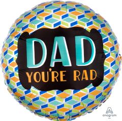 18" Dad You're Rad Balloon