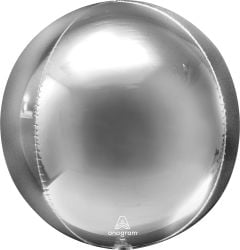 Orbz 21" Silver Balloon