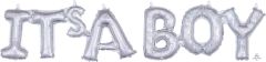 Phrase It's A Boy Holographic Balloon