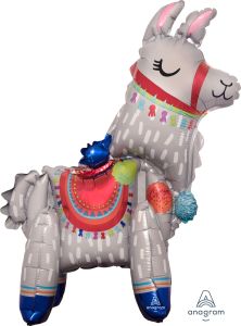 CI: Figurine Standing Llama Balloon