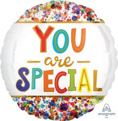 18" You Are Special Watercolor Dots Balloon