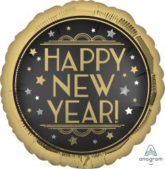 18" Vintage Satin New Year Balloon