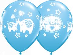 11" C'est un garÃ§on Elephants (50pcs) Balloons