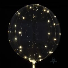 Crystal Clearz Lights 18" White Balloon