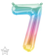 16" Jelli Ombre Number 7 Balloon