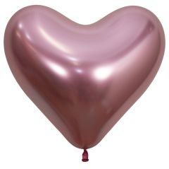 14" Reflex Pink Heart (50pcs) Sempertex Balloons