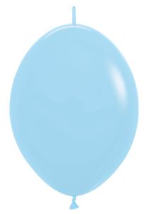 12" Pastel Matte Blue Link-O-Loons (25pcs) Sempertex Balloons