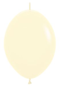12" Pastel Matte Yellow Link-O-Loons (25pcs) Sempertex Balloons