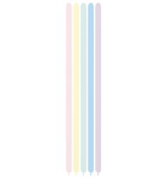260 Pastel Matte Assortment (50pcs) Sempertex Balloons