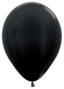 11" Metallic Black (50pcs) Sempertex Balloons