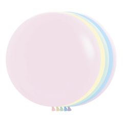 24" Pastel Matte Assortment (10pcs) Sempertex Balloons