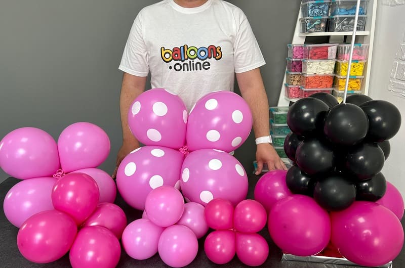 Minnie Mouse Balloon Column